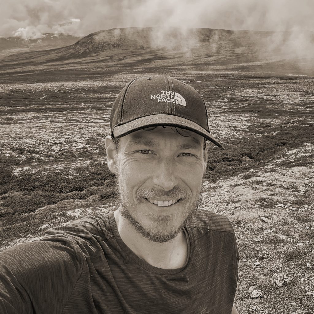 Ein Selfie von Max in Norwegen.